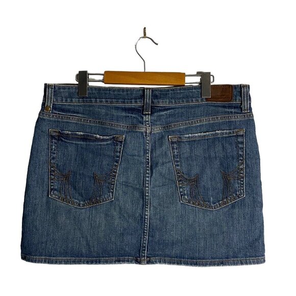 Tommy Hilfiger Women's Medium Indigo Mini Denim Skirt - Picture 5 of 8